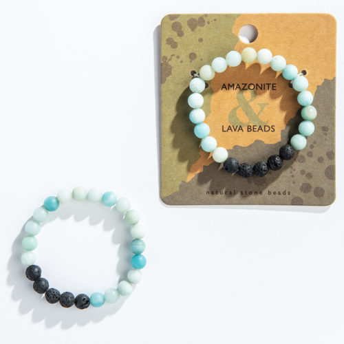 Amazonite Lava Bracelets