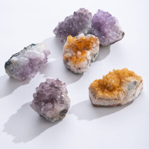 Natural Amethyst and Citrine Clusters