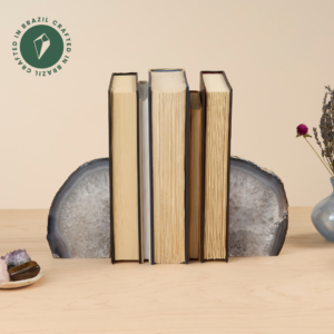 Natural Agate Bookends