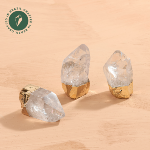 Gold Gilded Natural Standing Quartz Points