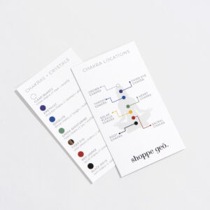 Chakra & Crystal Info Card