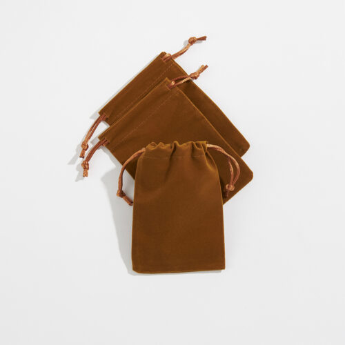 Brown Velvet Bag