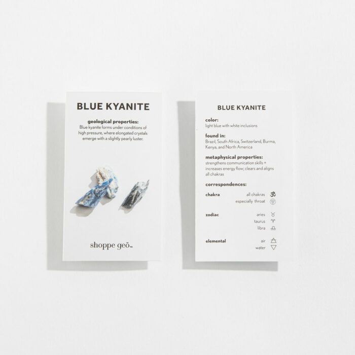 Blue Kyanite Property Cards