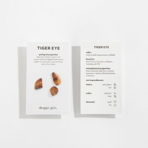 Tiger Eye Property Cards