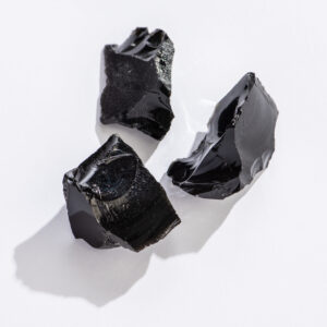 Rough Black Obsidian