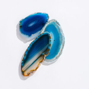 Blue Dyed Agate Slice