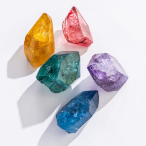 wholesale dyed quartz point crystals