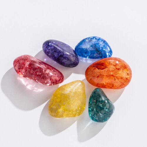 wholesale dyed tumbled quartz crystals