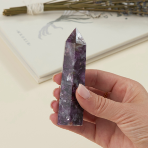 Lepidolite Tower - Hand Carved, Polished Points