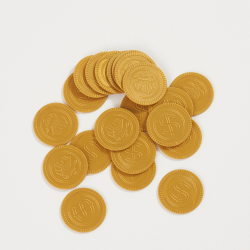 wholesale plastic gold coins