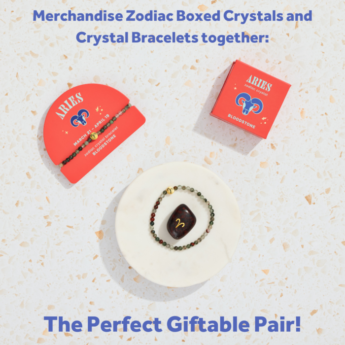 wholesale zodiac bracelet and zodiac boxed crystal: merchandise together