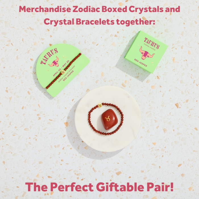 wholesale zodiac bracelet and zodiac boxed crystal: merchandise together