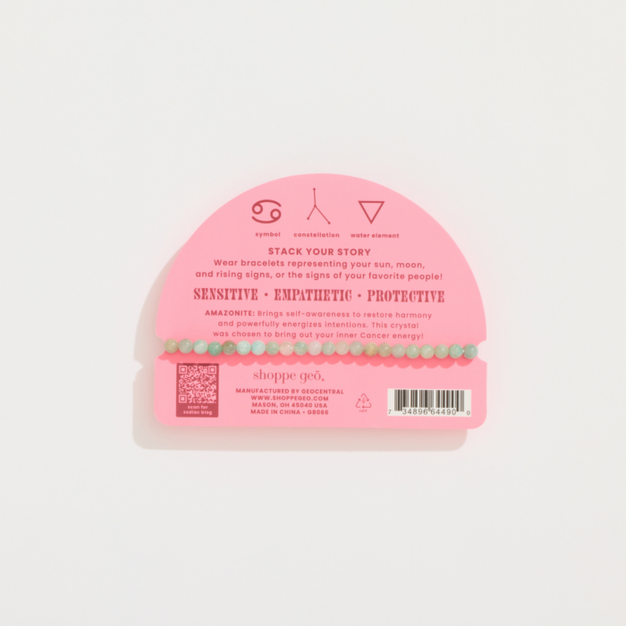 wholesale zodiac mini crystal bracelet: cancer