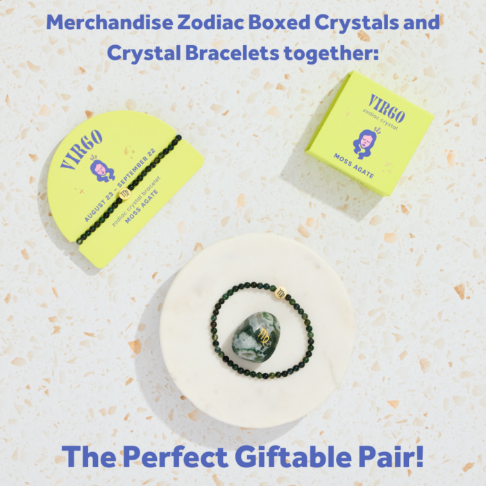 wholesale zodiac bracelet and zodiac boxed crystal: merchandise together