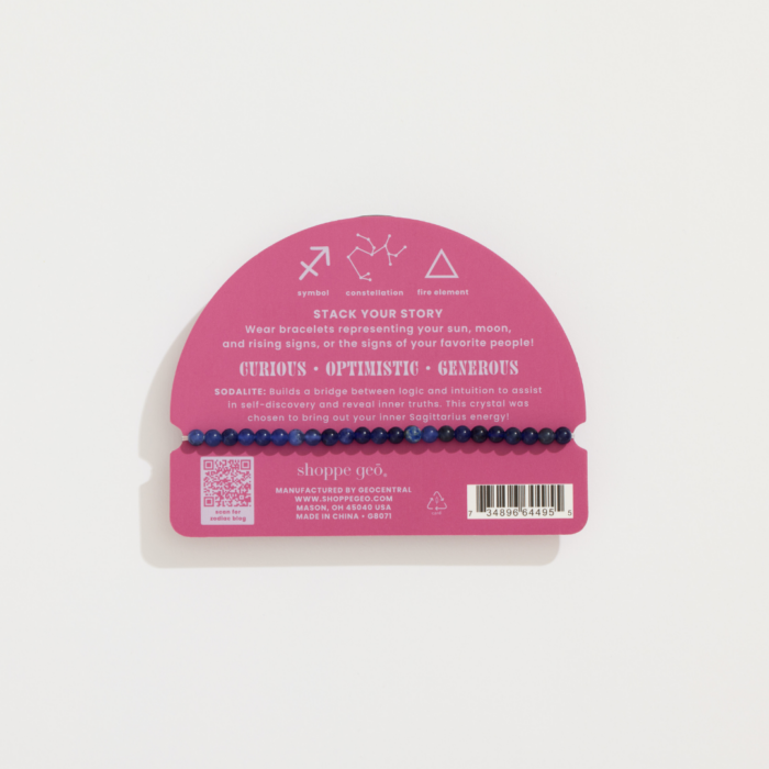 wholesale zodiac mini crystal bracelet: sagittarius