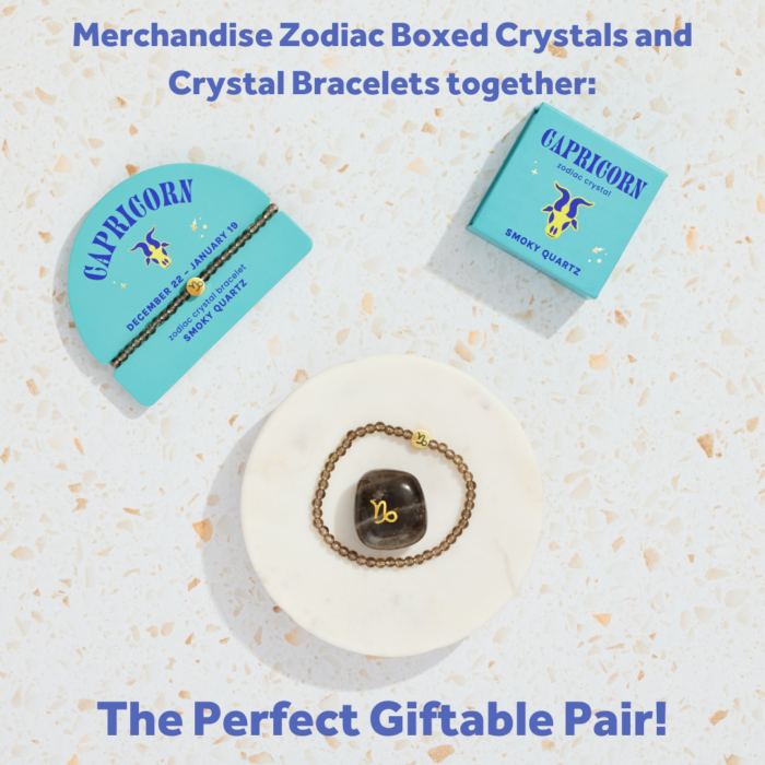 wholesale zodiac bracelet and zodiac boxed crystal: merchandise together