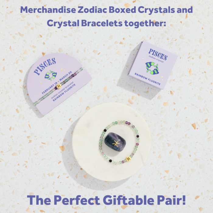 wholesale zodiac bracelet and zodiac boxed crystal: merchandise together