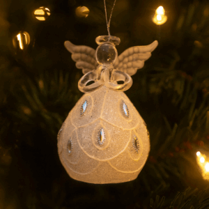 Light Up Angel Ornament w/ Jewels