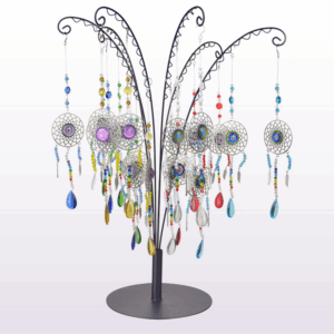 Assorted Mandala Suncatcher Pendants w/ Display - 36pc