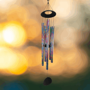Iridescent Purple Swirl Wind Chime - 56"