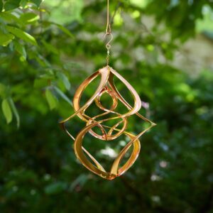 Copper Double Cosmix Garden Spinner - 14"