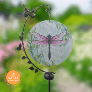 Dragonfly Solar String Light Spinner Stake