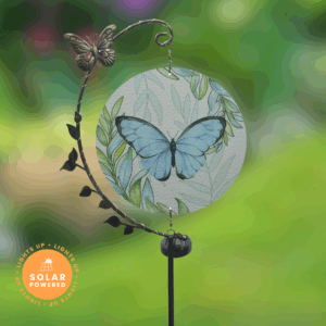Butterfly Solar String Light Spinner Stake
