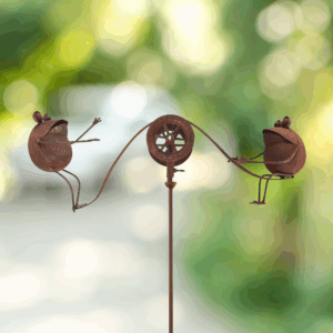 Plump Frogs Balancer Garden Stake - 44"