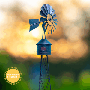 Black Galvanized Water Tower Windmill - 90"