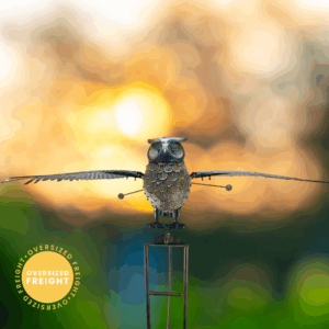 Jumbo Owl Garden Balance Rocker - over 5.5 ft Wingspan!