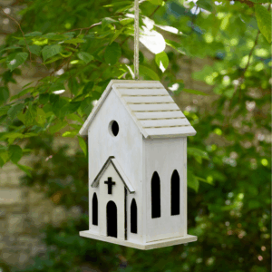 Wooden Birdhouse Church - 1.25" opening