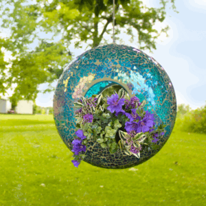 Round Iridescent Mosaic Birdfeeder