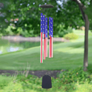 Patriotic UV Printed Wind Chime - 56"