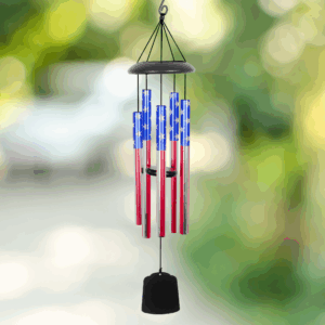 Patriotic UV Printed Wind Chime - 36"