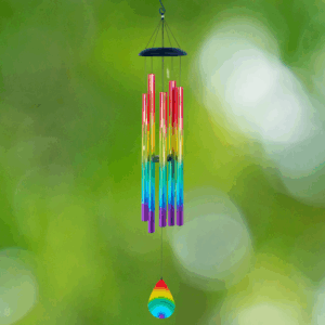 Rainbow Printed UV Wind Chime - 56"