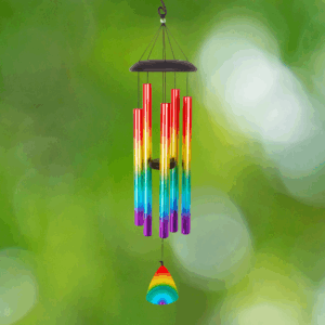 Rainbow Printed UV Wind Chime - 36"