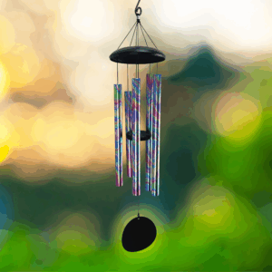 Iridescent Purple Swirl Wind Chime - 36"