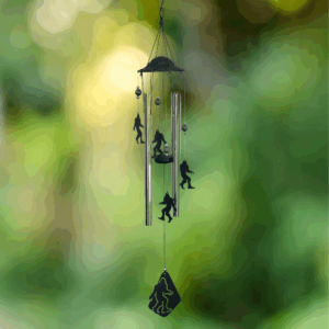 Big Foot Silhouettes Wind Chime - 34"