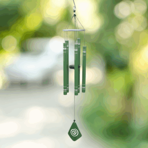 Green Swirl Classic Wind Chime - 35"