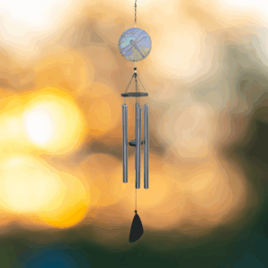 Painted Dragonfly Wind Chime - 37.5"