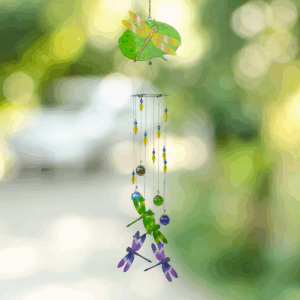 Dragonfly Spiral Wind Chime Mobile - 26"