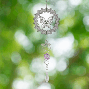 Butterfly Geometric Suncatcher Spinner - 13"