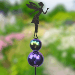 Fairy Dust Gazing Ball Garden Stake