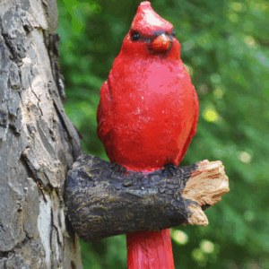 Cardinal Faux Tree Branch