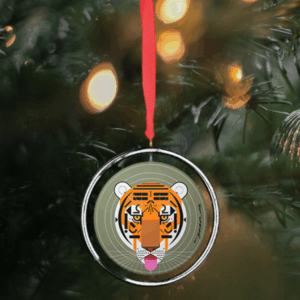 Charley Harper "Cool Carnivore" Keepsake Ornament - 3" diameter