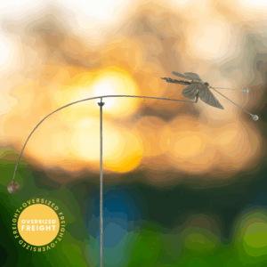Dragonfly Wind Art Garden Stake - 47"