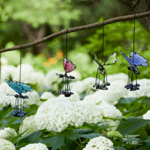 Assorted Glass Bouncing Butterfly Jinglers - 12pc