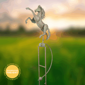 Large Stallion Balance Rocker Garden Stake - Over 5 ft Tall!