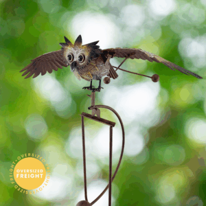 Small Owl Balance Rocker Garden Stake - 52"