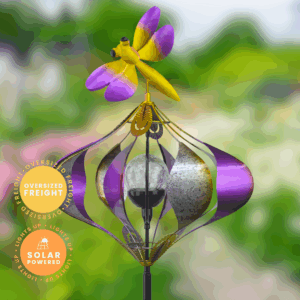 Dragonfly Solar Light Spinner Garden Stake - 70"